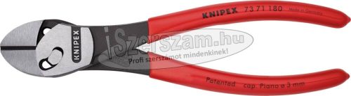 KNIPEX oldalcsípő fogó TwinForce, polírozott, PVC nyél 180mm/3,0-5,5mm 7 371 180