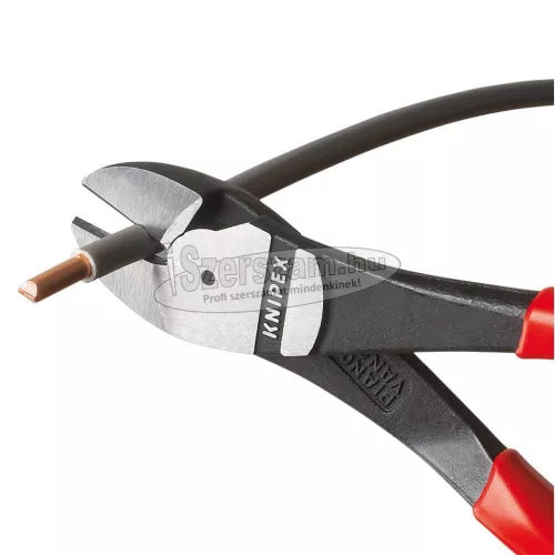 KNIPEX oldalcsípő fogó erő, polírozott, PVC nyél 180mm/2,2-3,8mm 7 401 180