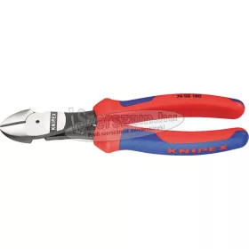   KNIPEX oldalcsípő fogó erő, kétkomponensű/PVC nyél, polírozott/krómozott fej