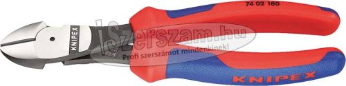 KNIPEX oldalcsípő fogó erő, krómozott, kétkomponensű nyél 180mm/2,2-3,8mm 7 405 180
