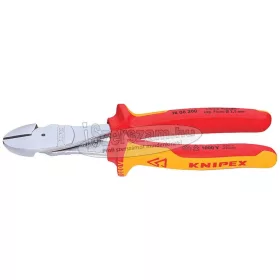  KNIPEX Szigetelt oldalcsípő fogó, erő, kétkomponensű/mártott nyél 1000V