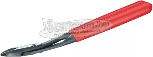 KNIPEX oldalcsípő fogó erő, polírozott, PVC nyél 200mm/2,5-4,2mm, 12° fej, hajlított fej 7 421 200