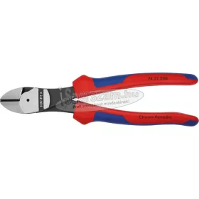   KNIPEX oldalcsípő fogó erő polírozott, kétkomponensű nyél, 12°-os fej