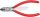 KNIPEX Elektronikai oldalcsípő fogó, PVC nyél 125mm/0,4-3mm, polírozott fej 7 601 125