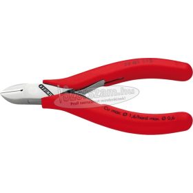   KNIPEX Elektronikai oldalcsípő fogó, polírozott hegyes fej 115mm/1,0-1,3mm 7721 115 N 7721115N