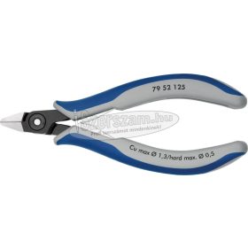   KNIPEX Elektronikai oldalcsípő fogó, precíziós, hegyes fej 125mm