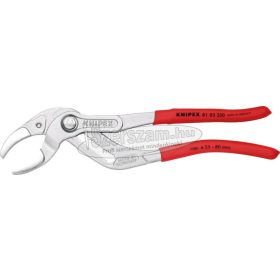  KNIPEX Szifonfogó, PVC nyél 250mm/25-80mm, krómozott 8 103 250
