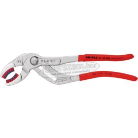   KNIPEX Szifonfogó műanyag pofavédovel, PVC nyél 250mm/10-75mm, barnított 8 111 250