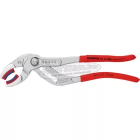   KNIPEX Szifonfogó műanyag pofavédovel, PVC nyél 250mm/10-75mm, krómozott 8 113 250
