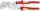 KNIPEX Szigetelt állítható fogókulcs, kétkomponensű nyél 1000V 250mm/52mm 8 606 250