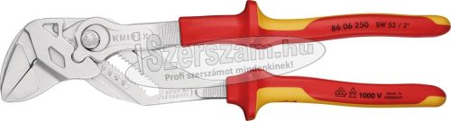 KNIPEX Szigetelt állítható fogókulcs, kétkomponensű nyél 1000V 250mm/52mm 8 606 250