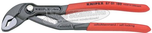 KNIPEX Autóvízpumpa fogó, Cobra, krómozott, PVC nyél 180mm/36mm, 1.1/4" 8 703 180