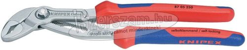 KNIPEX Autóvízpumpa fogó, Cobra, krómozott, kétkomponensű nyél 300mm/60mm, 2.3/4" 8 705 300