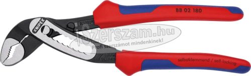 KNIPEX Autóvízpumpa fogó, Alligator, kétkomponensű nyél 180mm/30mm, polírozott 8 802 300 88 02 180