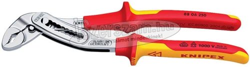 KNIPEX Szigetelt autóvízpumpa fogó, kétkomponensű nyél 250mm, 1000V 8 806 250