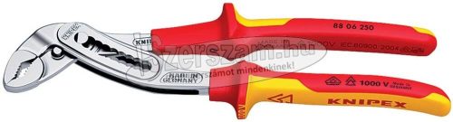 KNIPEX Szigetelt autóvízpumpa fogó, kétkomponensű nyél 250mm, 1000V 8 806 250