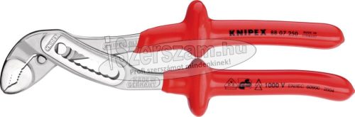 KNIPEX Szigetelt autóvízpumpa fogó, mártott nyél 1000V 250mm 8 807 250