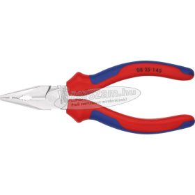   KNIPEX Egyetemes fogó, hegyes fejjel 145mm, kétkomponensű nyél, krómozott 0825 145