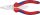 KNIPEX Egyetemes fogó, hegyes fejjel 145mm, kétkomponensű nyél, krómozott 0825 145