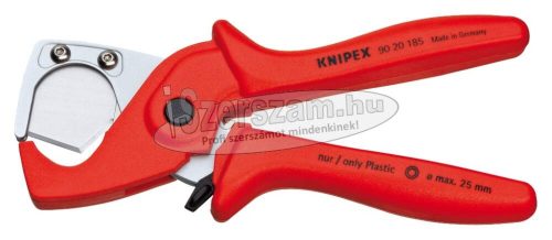 KNIPEX Csővágó olló műanyaghoz 185mm/25mm, műanyag és gumi csövekhez 9 020 185