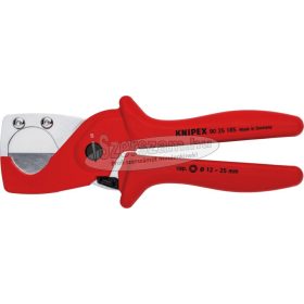   KNIPEX Csővágó olló, műanyag kompozit csövekhez 185mm/12-25mm 9 025 185