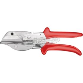  KNIPEX Gérvágó olló, műanyag és gumi lemezhez 215mm 45/60/75/90°-os vágásokhoz 9 435 215