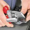 KNIPEX Gérvágó olló, műanyag és gumi lemezhez 215mm 45/60/75/90°-os vágásokhoz 9 435 215
