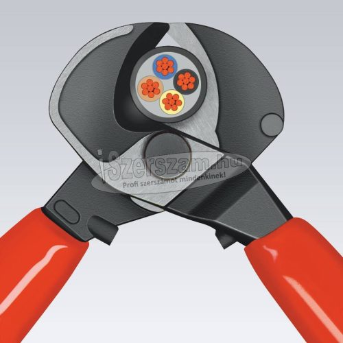 KNIPEX Kábelvágó olló karos, kétkomponensű nyél 500mm, d=27/150mm², AWG5/0 9 512 500