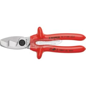 KNIPEX Szigetelt kábelvágó olló, mártott nyél 1000V