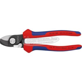 KNIPEX Kábelvágó olló, rugós, kétkomponensű/PVC nyél