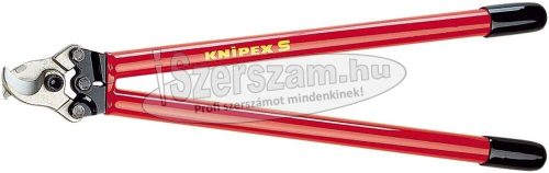 KNIPEX Szigetelt kábelvágó olló, mártott nyél 600mm, d=27/150mm² 9 527 600 1000V 95 27 600