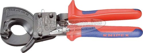 KNIPEX Kábelvágó olló, racsnis, kétkomponensű nyél 280mm, d=52/380mm², MCM 750 9 531 280