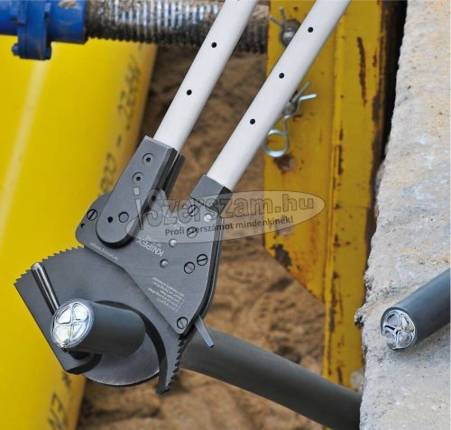 KNIPEX Kábelvágó olló, racsnis, karos, teleszkópos nyél 600-810mm, d=60/740mm², MCM1400 9 532 060