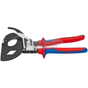   KNIPEX Kábelvágó olló, racsnis, kétkomponensű nyél 320mm, d=60/600mm², MCM1200 9 532 320