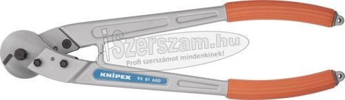 KNIPEX Drótkötél vágó olló, karos, PVC nyél 600mm, d=10-16mm 9 581 600