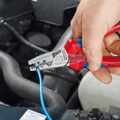 KNIPEX érvéghüvelyező fogó, szigetelt érvéghüvelyhez 0,25-16mm², AWG23-5 180mm 9772 180