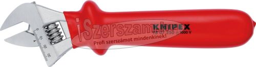 KNIPEX Szigetelt állítható csavarkulcs, 1000V 10" 260mm/0-30mm 9 807 250