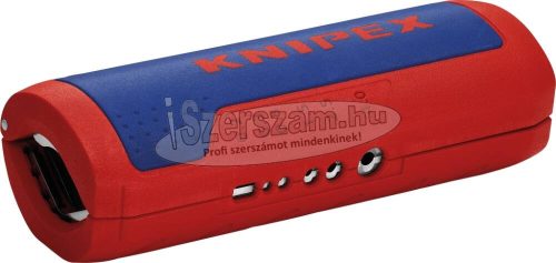 KNIPEX műanyag gégecső vágó, kábelcsupaszítóval, TwistCut 13-32mm 0,2-4mm² 9022 02 SB