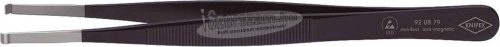 KNIPEX Precíziós szerelő csipesz, egyenes, INOX, ESD 122mm, kerek hegy 4mm 9208 79 ESD