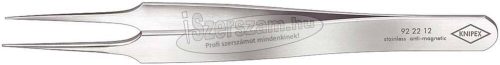 KNIPEX Precíziós csipesz, egyenes, INOX 110mm tűhegyes 0,2mm 9222 12