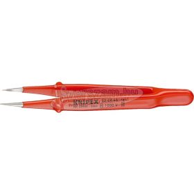   KNIPEX Szigetelt csipesz, egyenes, sima hegy 130mm, hegyes, 1000V 9227 61