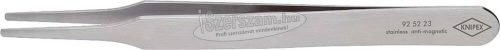 KNIPEX Precíziós csipesz, egyenes, INOX 118mm tompa 0,2mm 9252 23