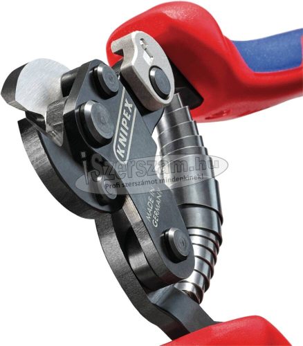 KNIPEX Drótkötél vágó olló TC (gumiabroncs vezetékhez) 160mm, d=2mm, kétkomponensű nyél 9562 160 TC 9562160TC