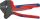 KNIPEX Áttételes saruzó fogó 0,5-6mm², AWG20-10, szigetelt saruhoz 200mm 9743 06