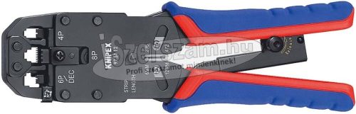 KNIPEX Présfogó telefon csatlakozóhoz 4/6/8 ereshez RJ10+RJ11/12+RJ45 9751 12 975112