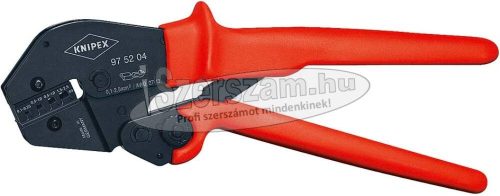 KNIPEX Áttételes saruzó fogó 0,5-6mm², AWG20-10, csúszó saruhoz 250mm 9752 05