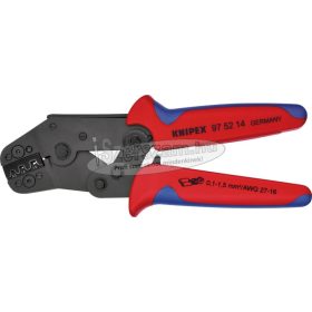   KNIPEX Áttételes saruzó fogó 0,1-1,5mm², AWG27-15, csúszó saruhoz 195mm 9752 14