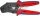 KNIPEX Áttételes saruzó fogó 0,1-1,5mm², AWG27-15, csúszó saruhoz 195mm 9752 14