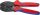 KNIPEX Áttételes saruzó fogó, szigeteletlen csúszósaruhoz 0,5-6mm², AWG20-10 220mm 9752 35