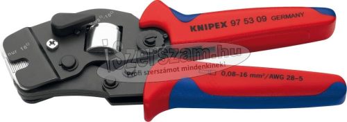 KNIPEX Önbeálló érvéghüvelyező fogó, 4 tüskés (homlok) 0,08-10mm², AWG28-7 9753 08